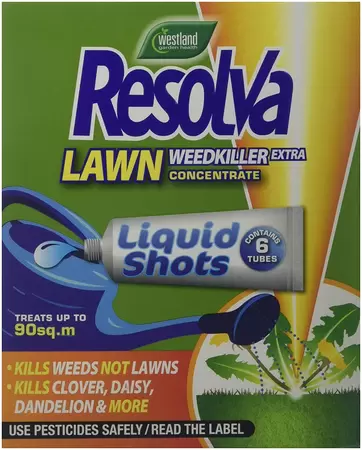Resolva Lawn Weedkiller Extra  Liquid Shots X 6 Tubes - image 1