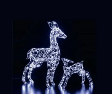 Richmond Deer & Fawn Spun Acrylic 90cm  - image 2