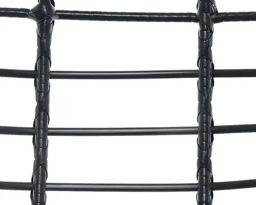 Riga Hanging Wicker Egg Chair (Black) - image 2