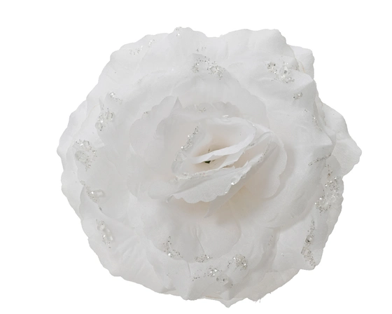 Rose On Clip Polyester Glitters