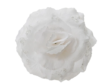 Rose On Clip Polyester Glitters