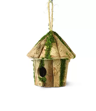 round log hut