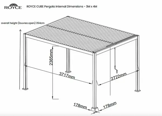 Royce Cube Beige Gazebo 3mx4m - image 9