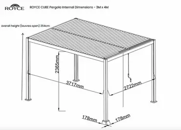 Royce Cube Beige Gazebo 3mx4m - image 9