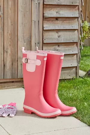 Rubber Wellingtons - Flamingo Uk8 /Eu42 - image 2