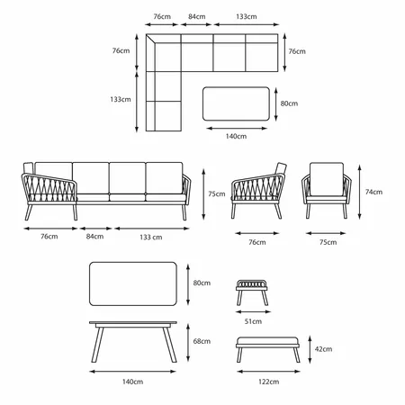 Sarasota Modular Dining Set - image 3