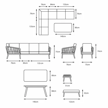 Sarasota Modular Dining Set - image 3