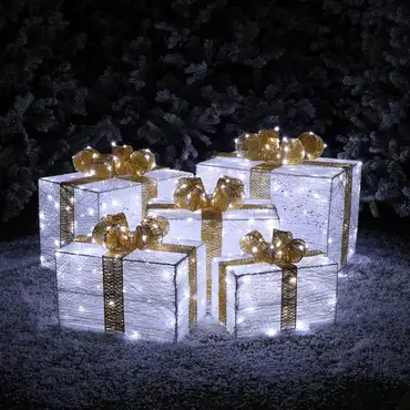Set of 5 Winter Wonderland Presents - image 3