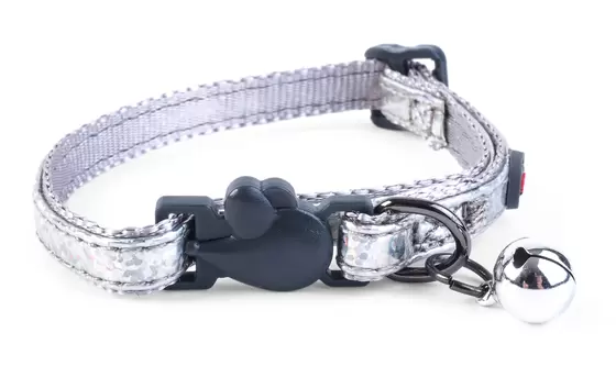 Silver Bling Adjustable Wonderlust Cat Collar