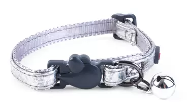 Silver Bling Adjustable Wonderlust Cat Collar
