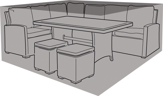 Small Casual Dining Set Cover Black - image 3