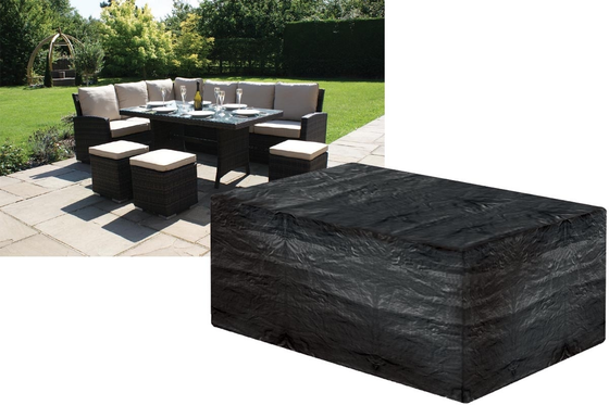 Small Casual Dining Set Cover Black - image 2