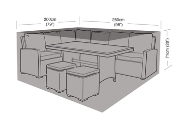 Small Casual Dining Set Cover Black - image 6