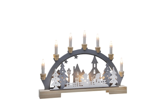 Snowman Candle Bridge