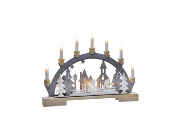 Snowman Candle Bridge