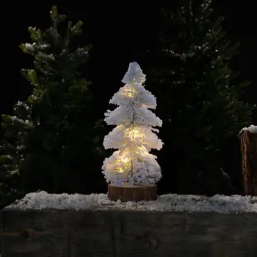 Snowy Bristle Tree With Led - image 4