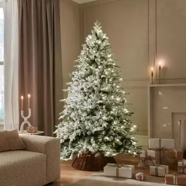Snowy Winterfold Prelit Fir - 7.5ft - image 4