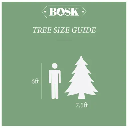 Snowy Winterfold Prelit Fir 7.5ft/225cm - image 5