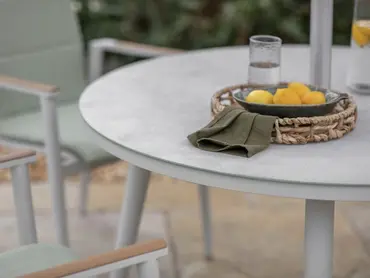 Sofia 4 Seater Round Dining Set - Green - image 4