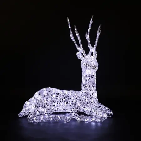 Spun Acrylic Resting Stag