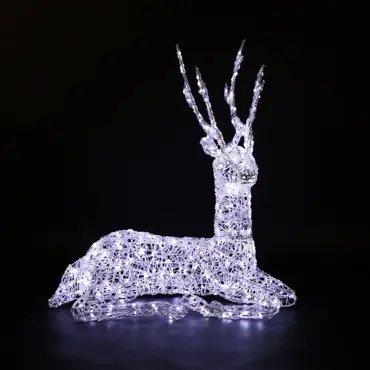 Spun Acrylic Resting Stag