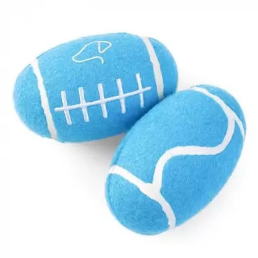 Squeaky Pooch Rugger Ball 12cm