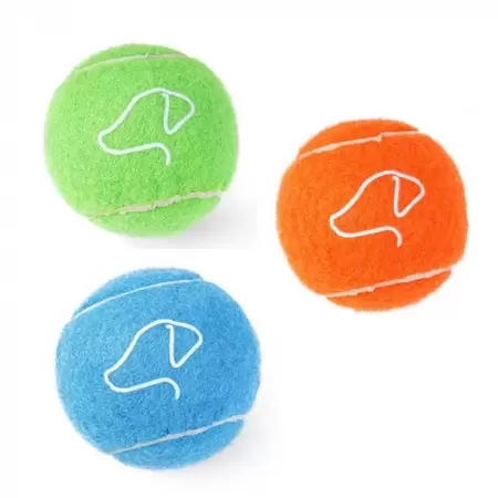 Squeaky Pooch Tennis Balls 6.5cm - 3 Pack