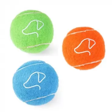 Squeaky Pooch Tennis Balls 6.5cm - 3 Pack