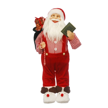 Standing Santa In White Slippers 60cm