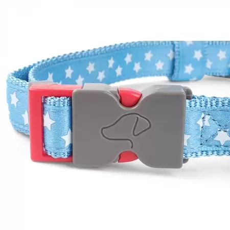 Starry Blue Walkabout Dog Collar - Medium (31cm-47cm)