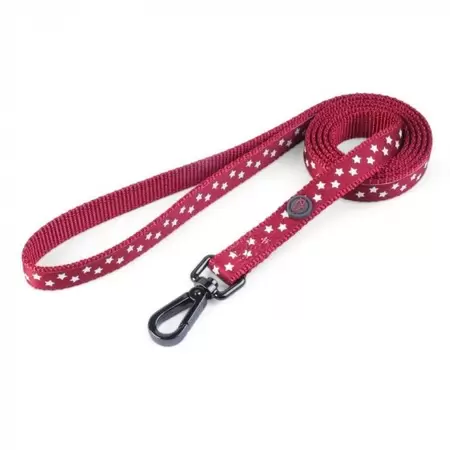 Starry Burgundy Walkabout Dog Lead - Small 