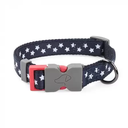 Starry Navy Walkabout Dog Collar - Large (43cm-71cm) 