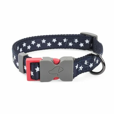Starry Navy Walkabout Dog Collar - Medium (31cm - 47cm)