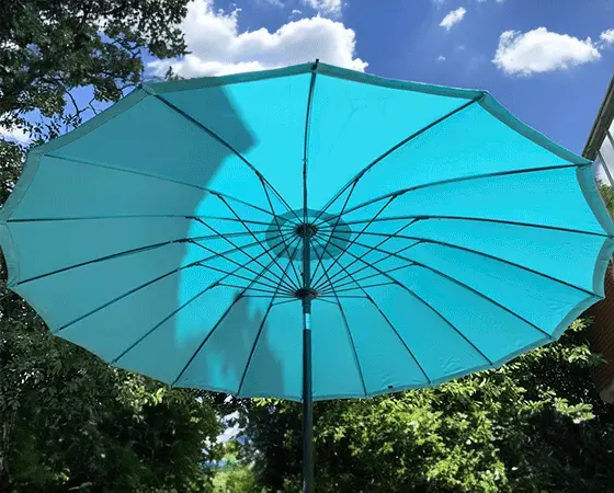 Stürdi Shanghai 2.7m Round Aluminium Parasol (Aqua Blue) - image 1