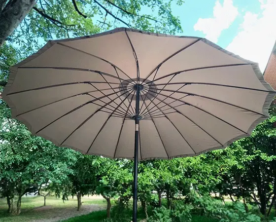 Stürdi Shanghai 2.7m Round Aluminium Parasol (Taupe) - image 1