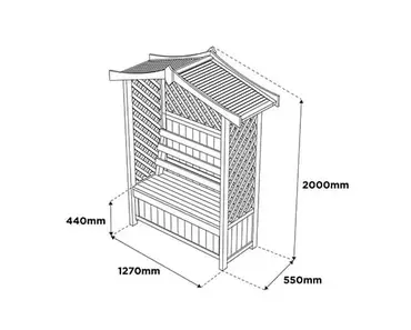 Tansley Seated Arbour - image 4