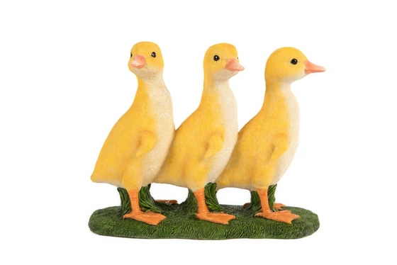 Three Standing Ducklings