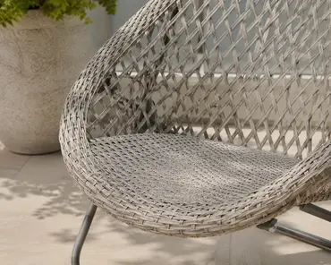 Tobs Rattan Folding Bistro Set Cream - image 3
