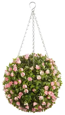 Topiary Pink Rose Ball 30cm