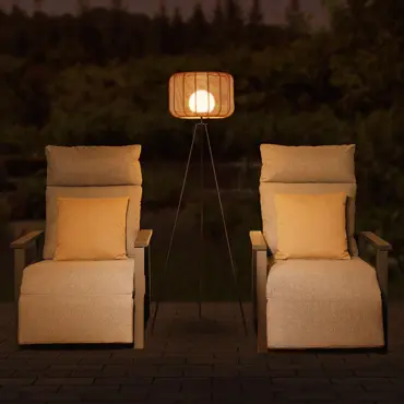 Toscana Sesame Rattan Floor Lamp 1.5m - image 1