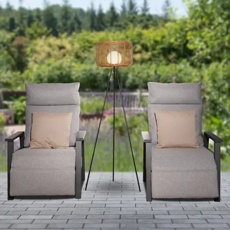 Toscana Sesame Rattan Floor Lamp 1.5m - image 2