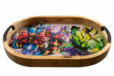 Tray Street Art Love paint D40X26 H4