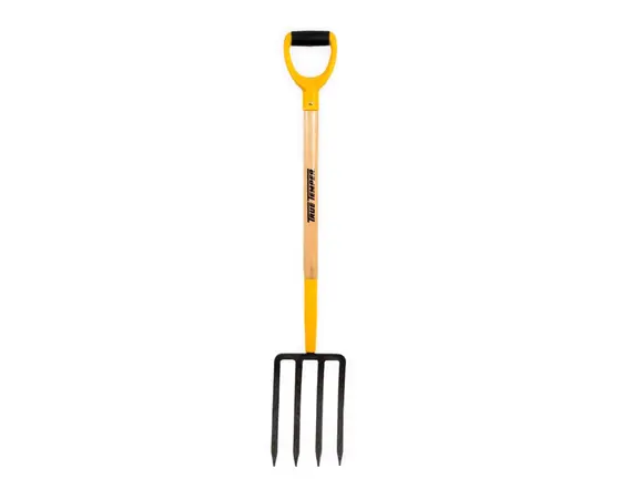TRUE TEMPERDIGGING FORK WOOD HANDLE D GRIP