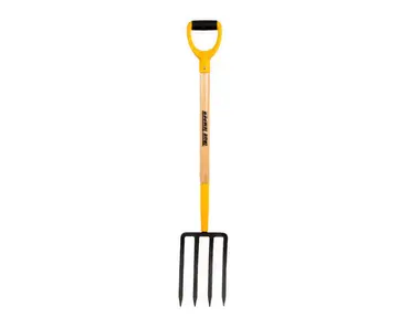 TRUE TEMPERDIGGING FORK WOOD HANDLE D GRIP