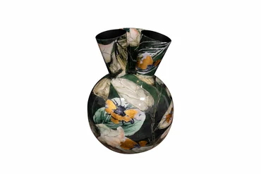 Tulip Vase Bee Green D24 H37