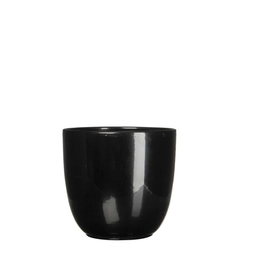 Tusca Black Houseplant Pot H13XD13.5CM