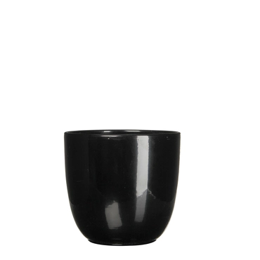 Tusca Black Houseplant Pot H18.5XD19.5CM