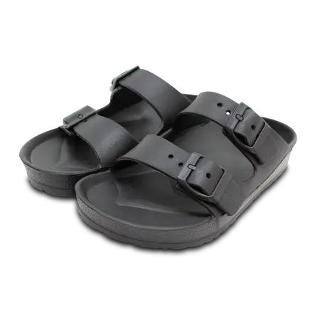 Twin Strap Sandal Black Size 4