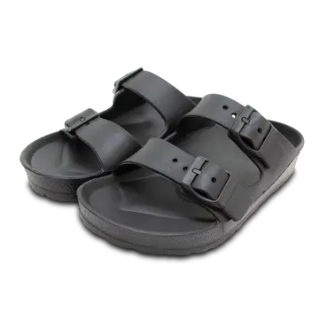 Twin Strap Sandal Black Size 6
