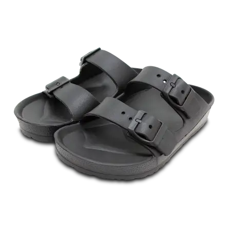 Twin Strap Sandal Black Size 7
